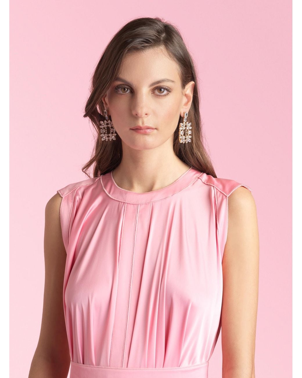 Roger Vivier White Broche Vivier Earring