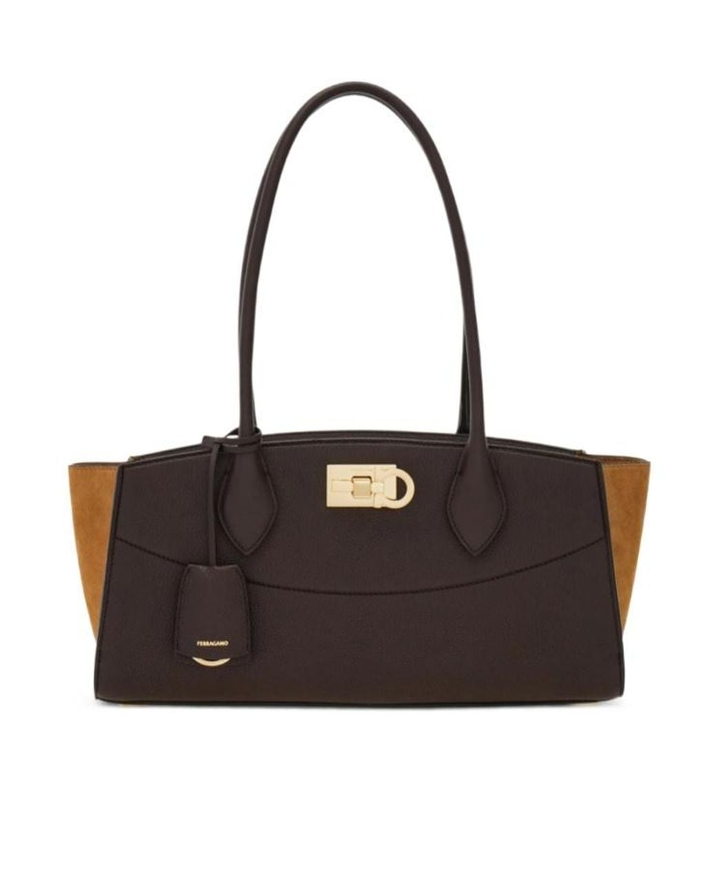 Ferragamo Black New Ferragamo Studio Soft Bag East West (M)
