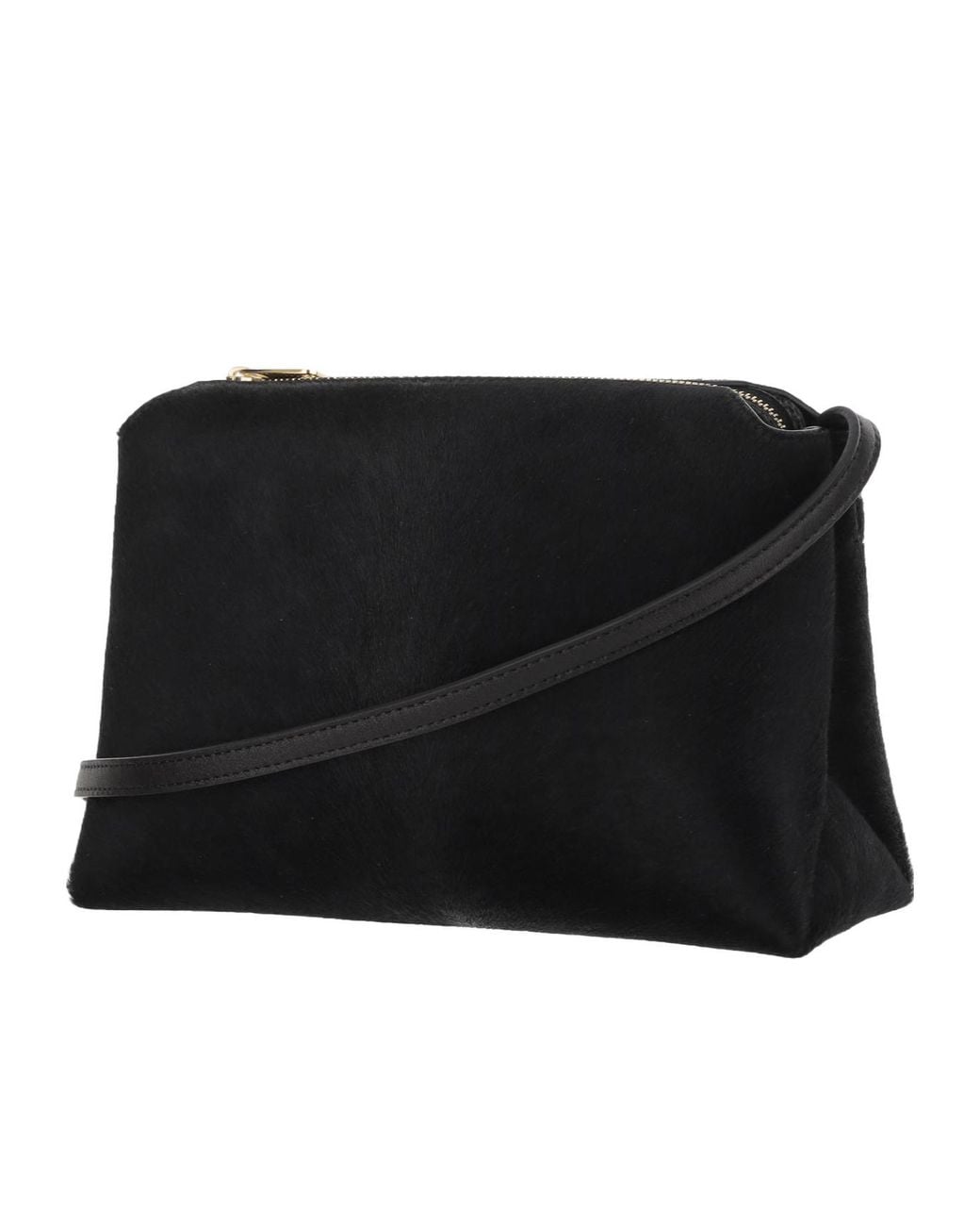 Khaite Black Leather Crossbody Bag