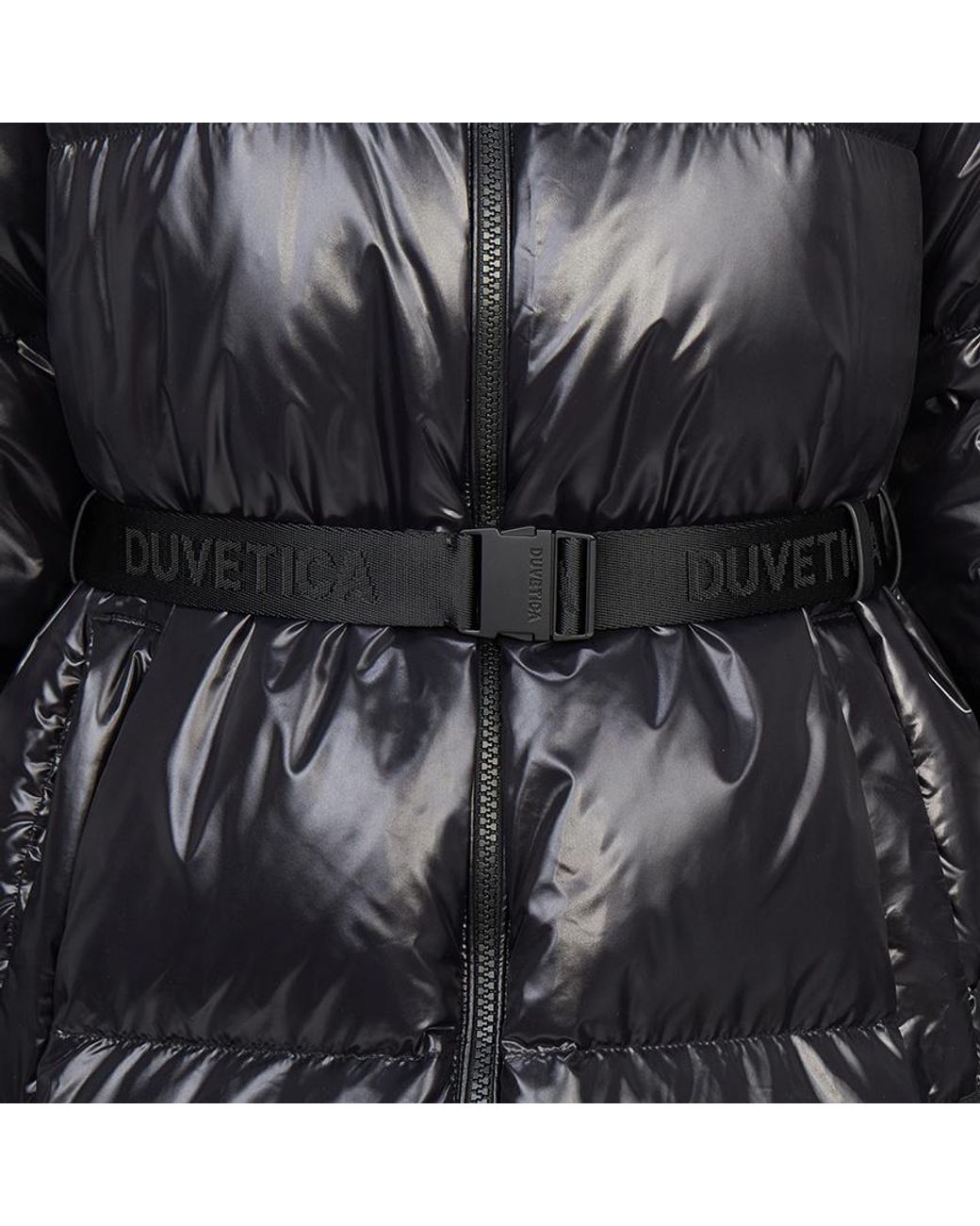 Duvetica Black Long-Sleeved Down Jacket