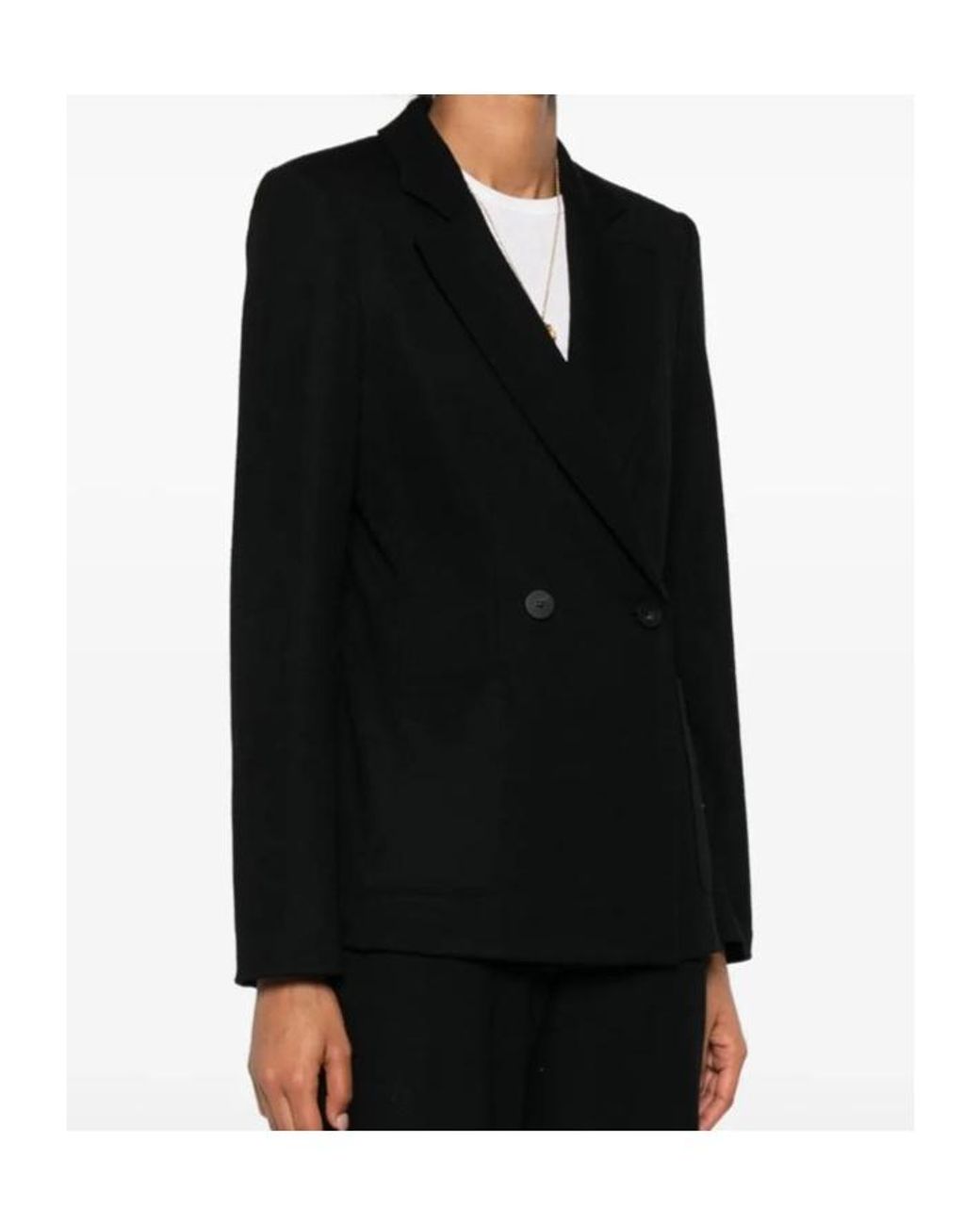 Harris Wharf London Black Double-Breasted Blazer