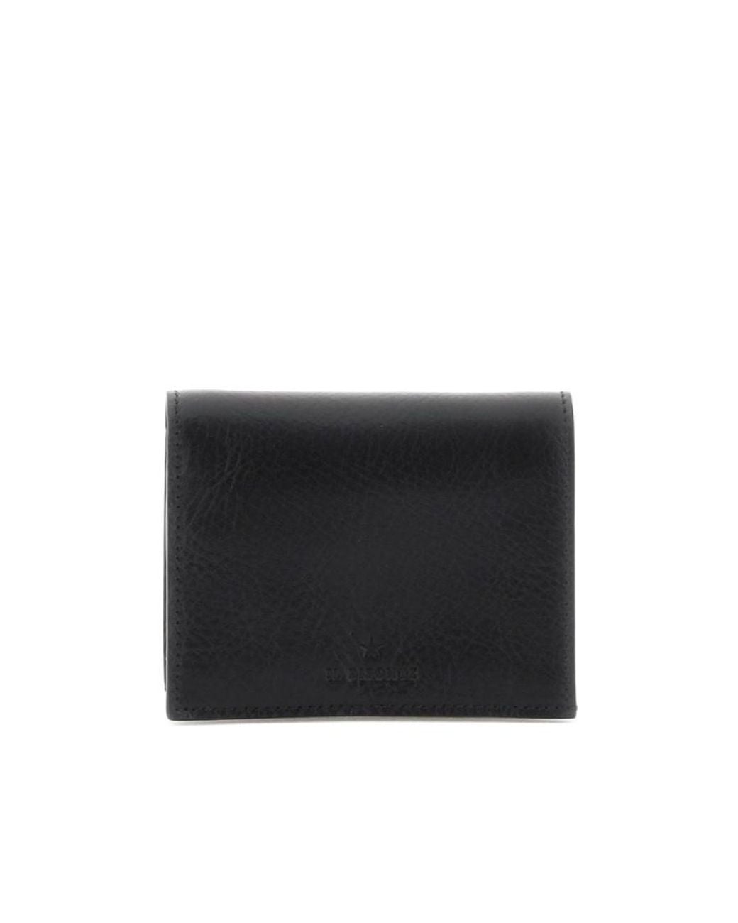 Il Bisonte Black Compact Designer Wallet