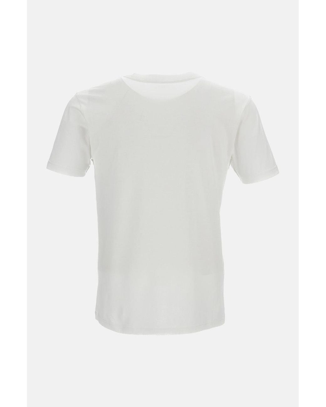 Rier White Crewneck Straight Hem T-Shirt for men