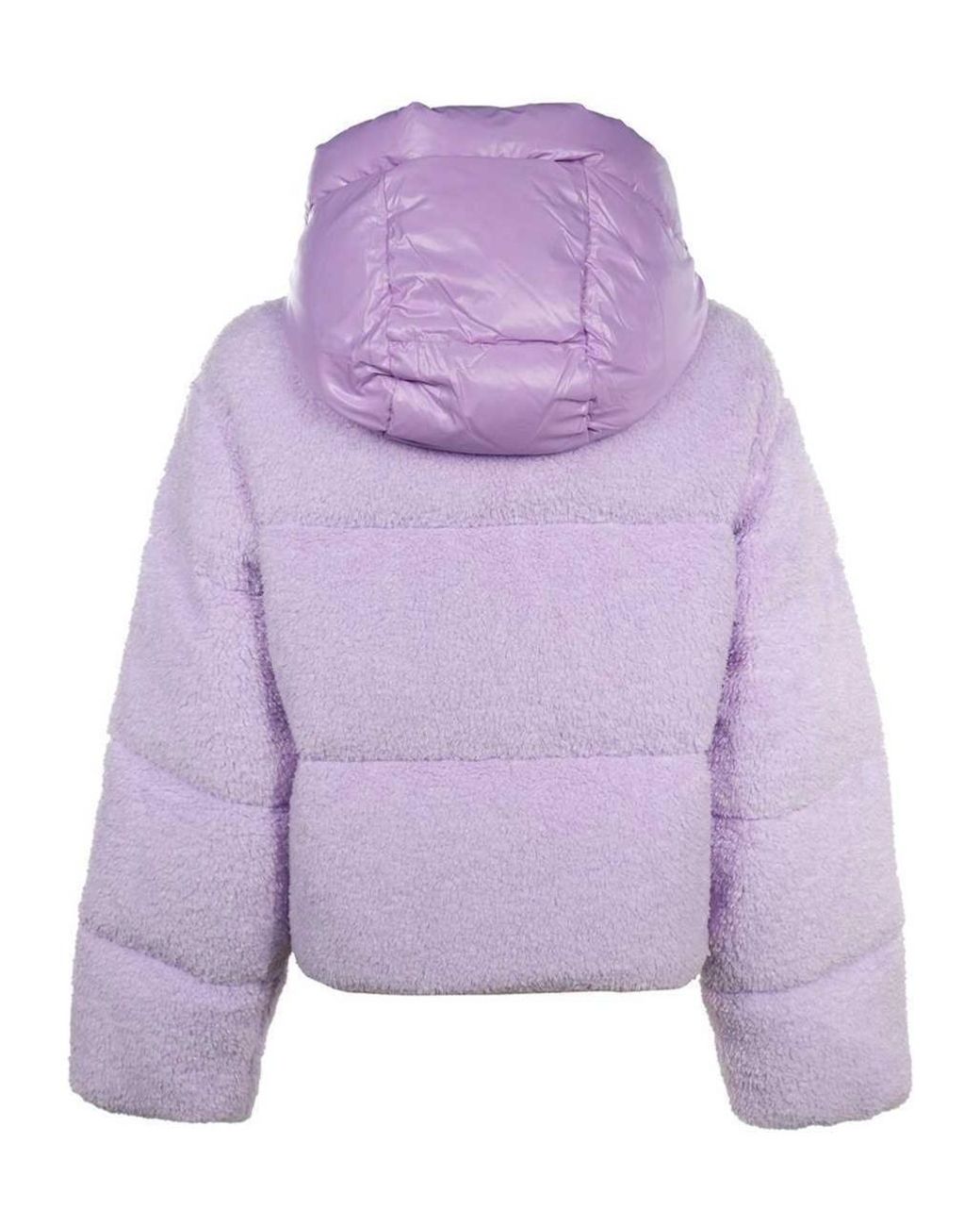 Duvetica Purple Logo Zip-Up Down Jacket