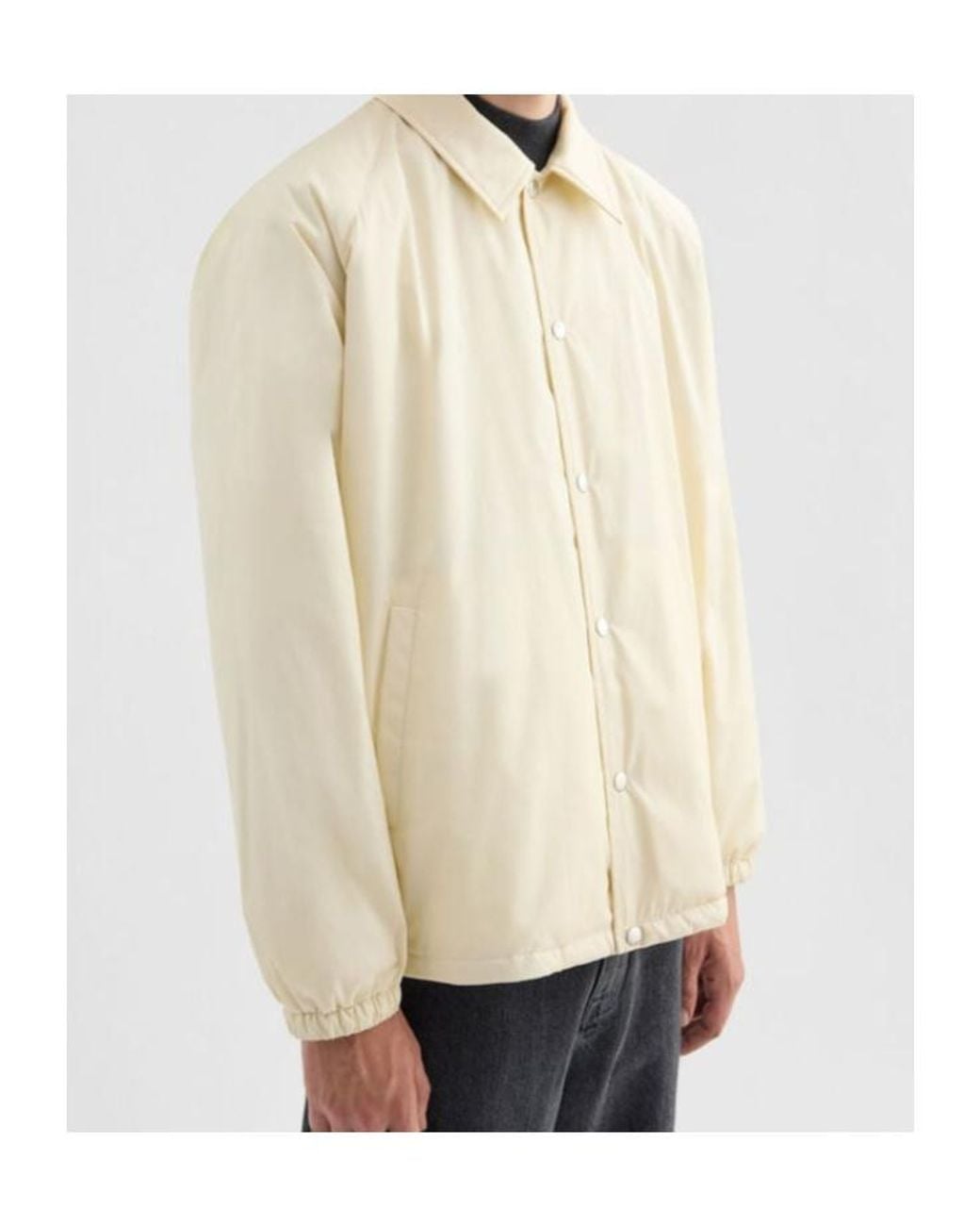 Jil Sander Natural Taffeta Padded Jacket for men