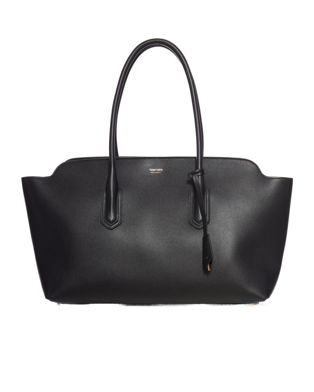 Tom Ford Black Logo Stamp Large Shoulder Bag