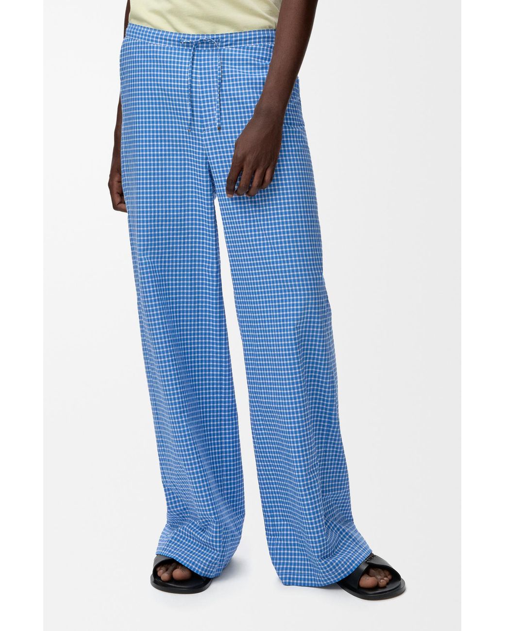 Loewe Blue Anagram Drawstring Trousers for men