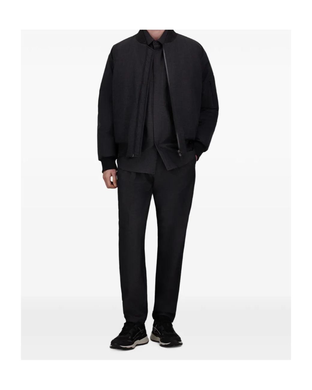 Herno Gray Logo Casual Pants for men