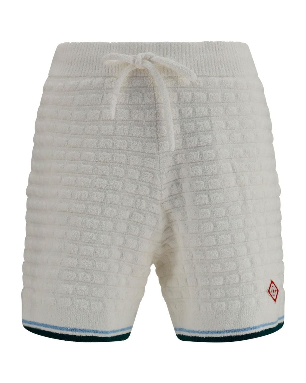Casablanca Gray Textured Tennis Shorts for men