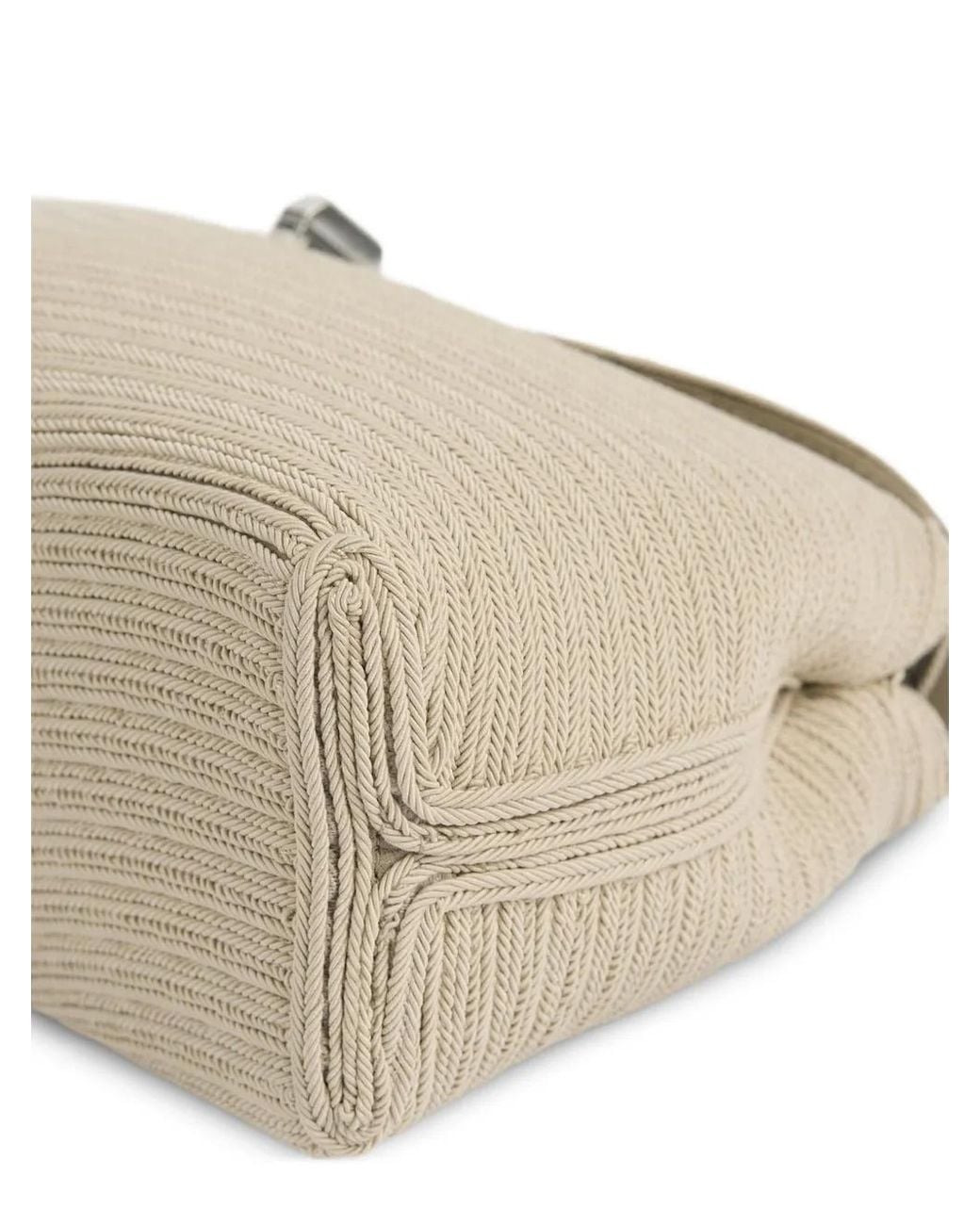 Totême Natural Mini T-Lock Rope Clutch Bag