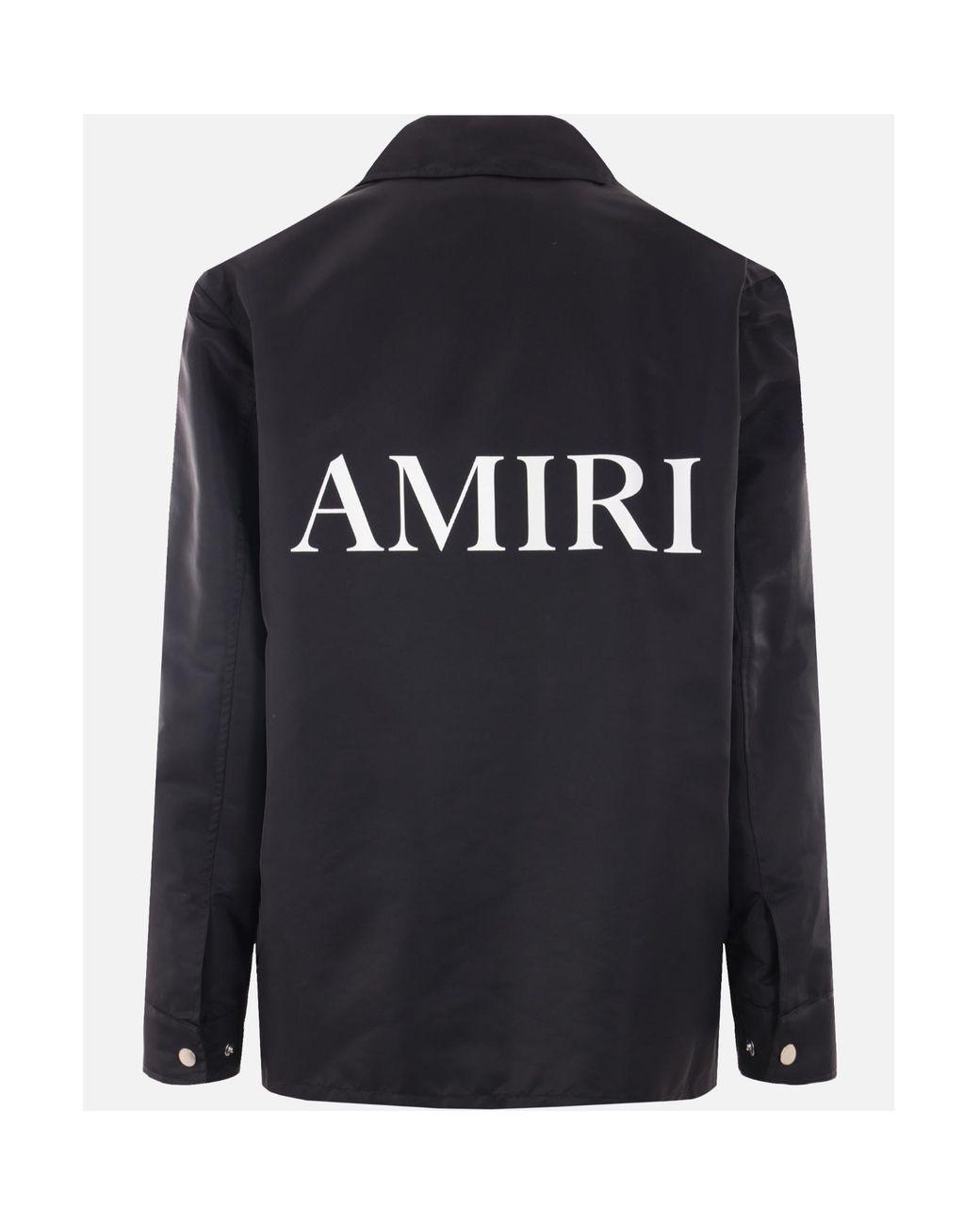 Amiri Blue Logo Print Shirt Jacket for men