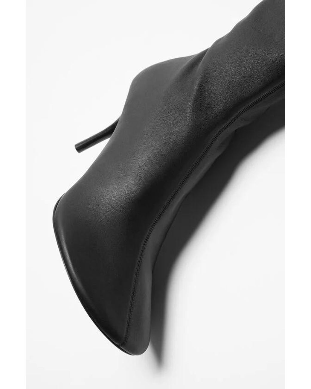Acne Black Slouchy Leather Boots