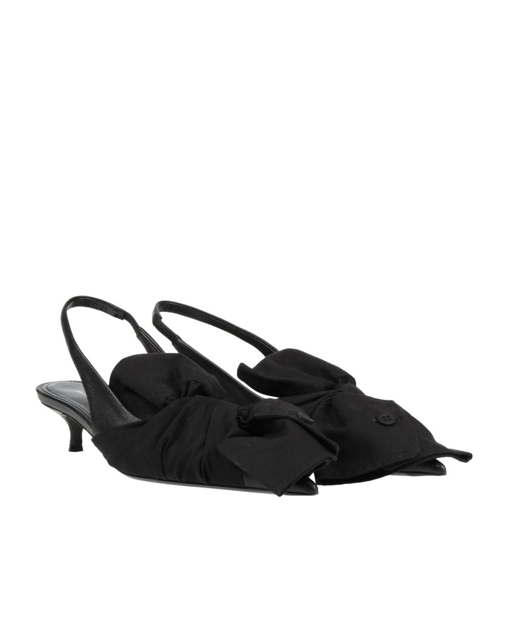 Balenciaga Black Plain Colour Court