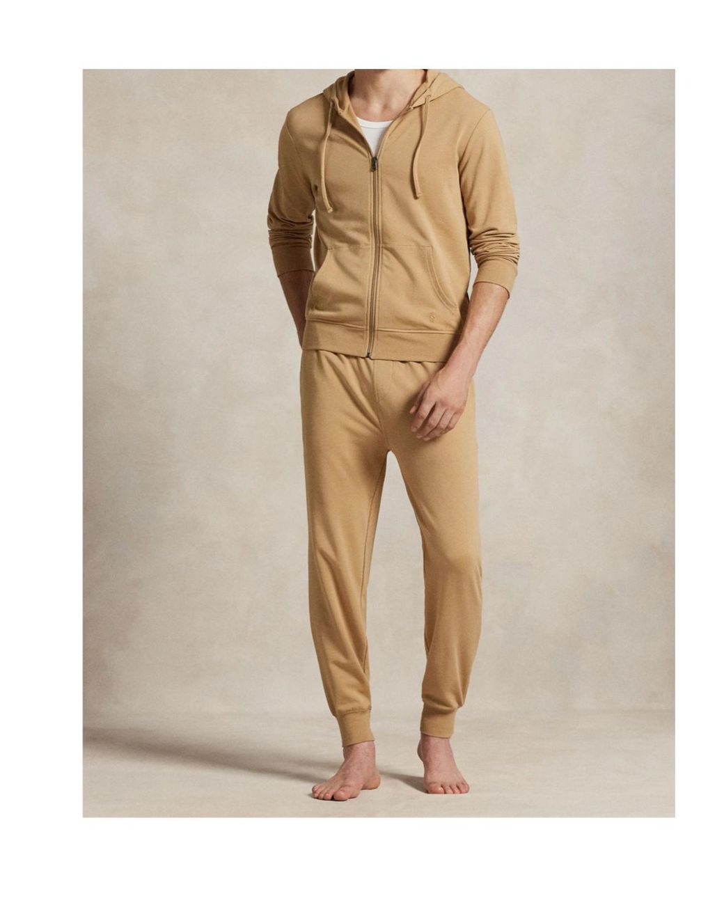 Polo Ralph Lauren Natural Full Zip Hooded Fleece for men