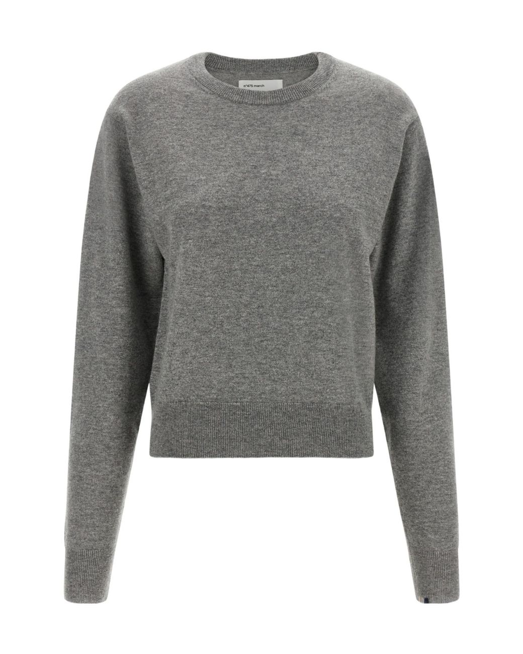 Extreme Cashmere Gray N475 March Crew Neck Knitted Sweater