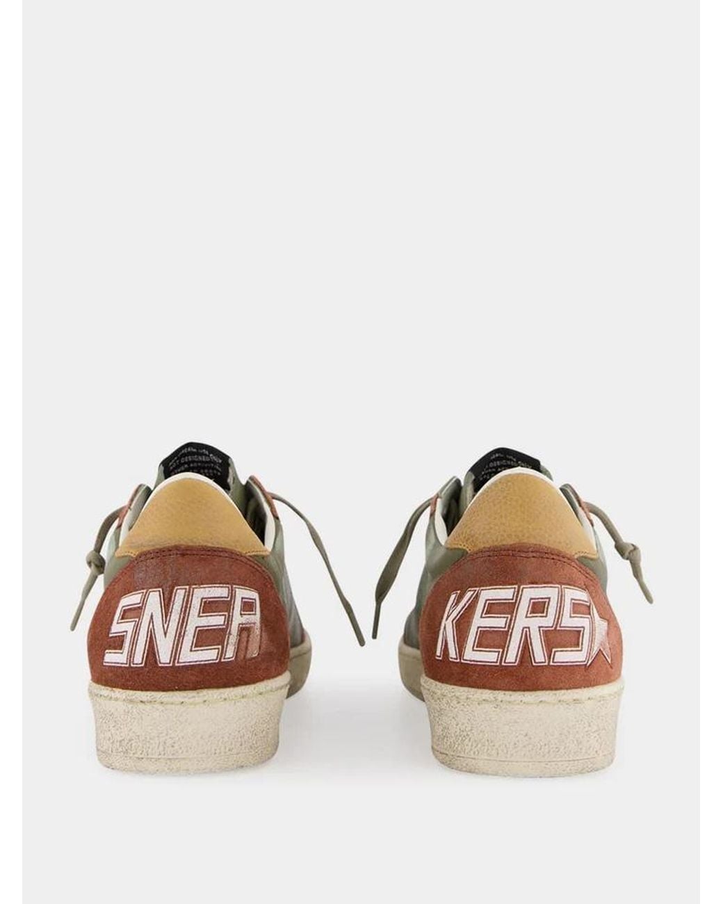 Golden Goose Deluxe Brand Multicolor Ball Star Distressed Leather Sneakers for men