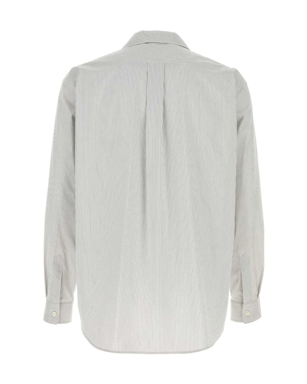 The Row White Striped Shirt for men
