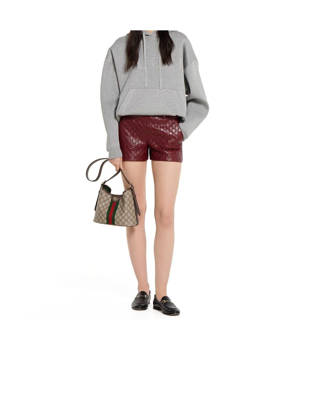 Gucci Gray Ophidia Small Shoulder Bag