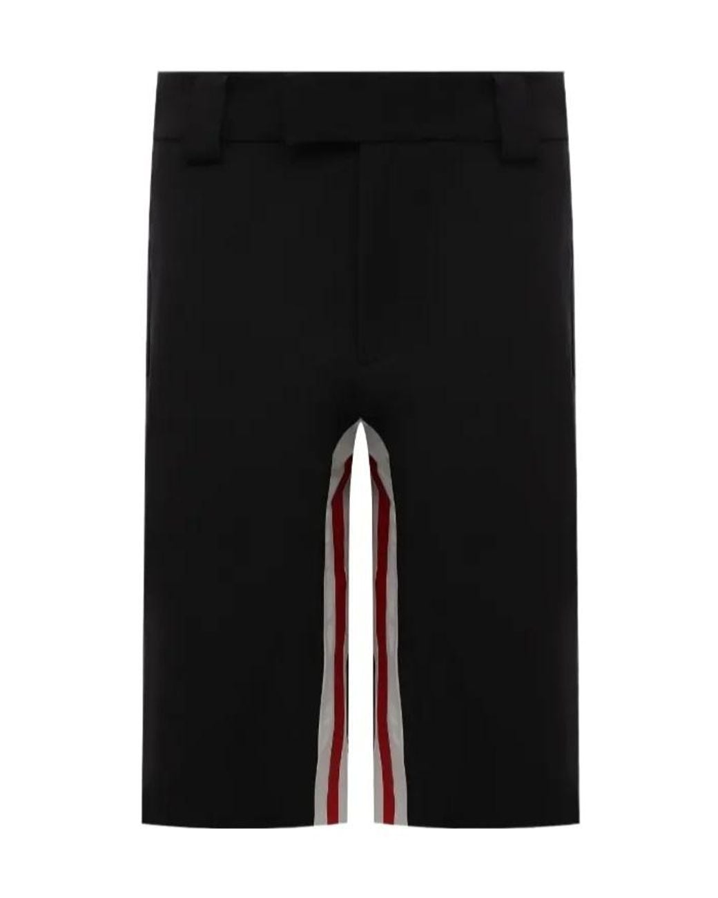 Prada Black Striped Shorts for men