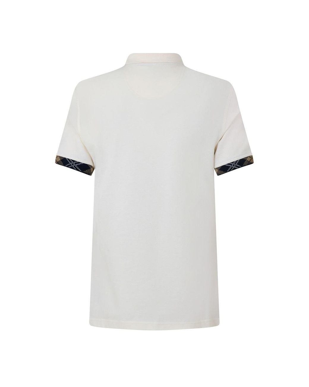 Barbour White Short-Sleeved Polo Shirt for men