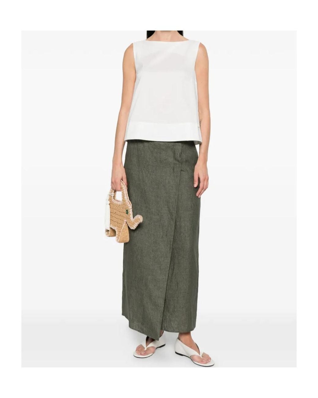 Herno Green Wrap Skirt