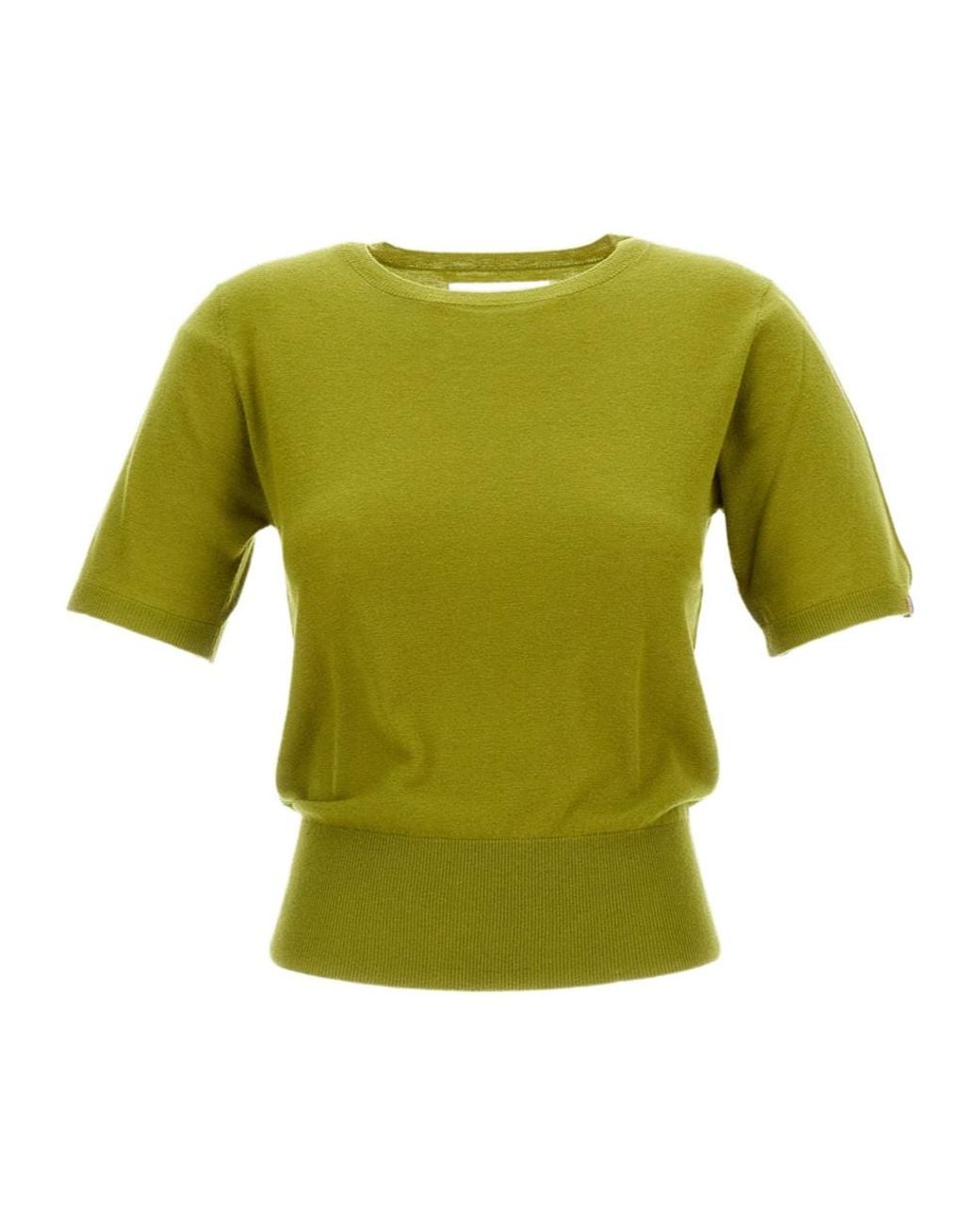 Extreme Cashmere Green Short-Sleeved Crewneck Jumper