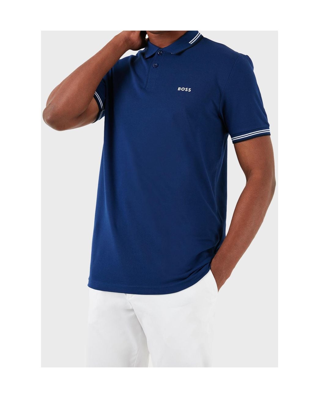 Boss Blue Paul Modern Essential Polo Shirt for men