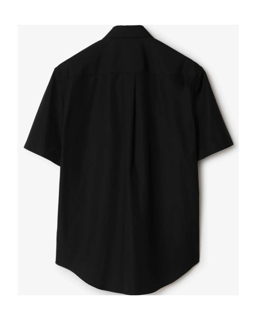 Burberry Black Ekd-Embroidered Cotton Shirt for men