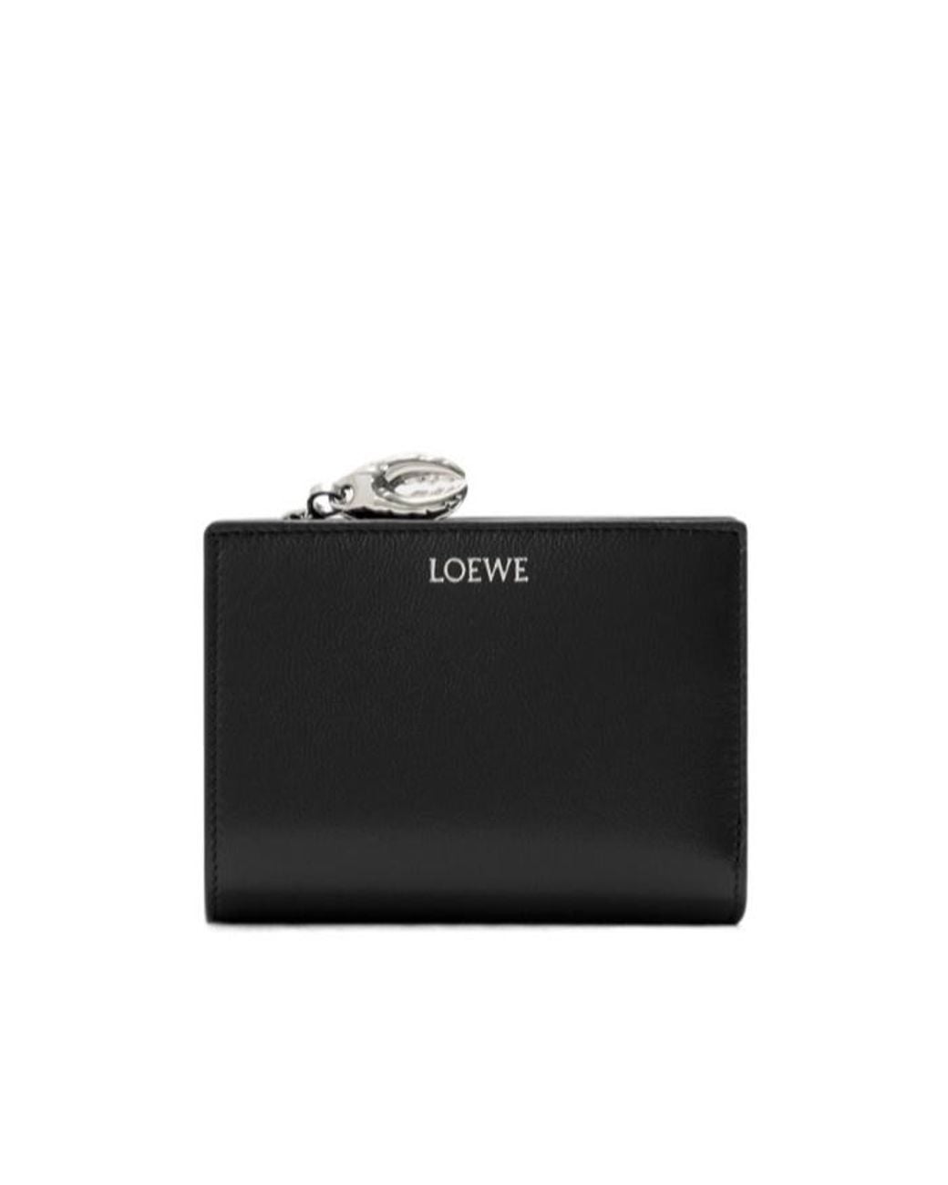 Loewe Black Compact Zip-Around Wallet