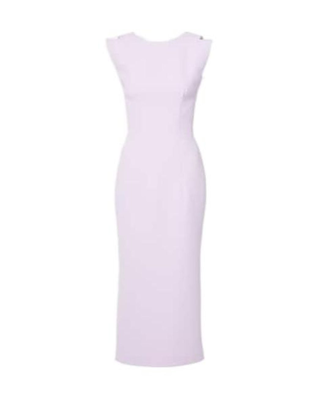 Maticevski Purple Singular Open-Back Cocktail Dress
