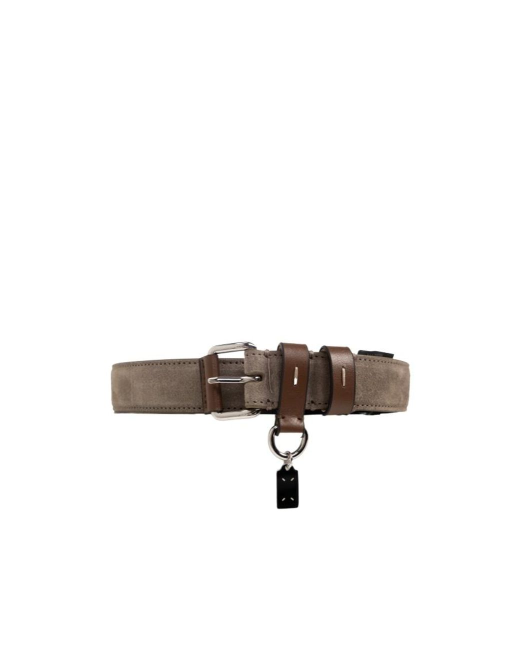 Maison Margiela Metallic Logo Embellished Belt