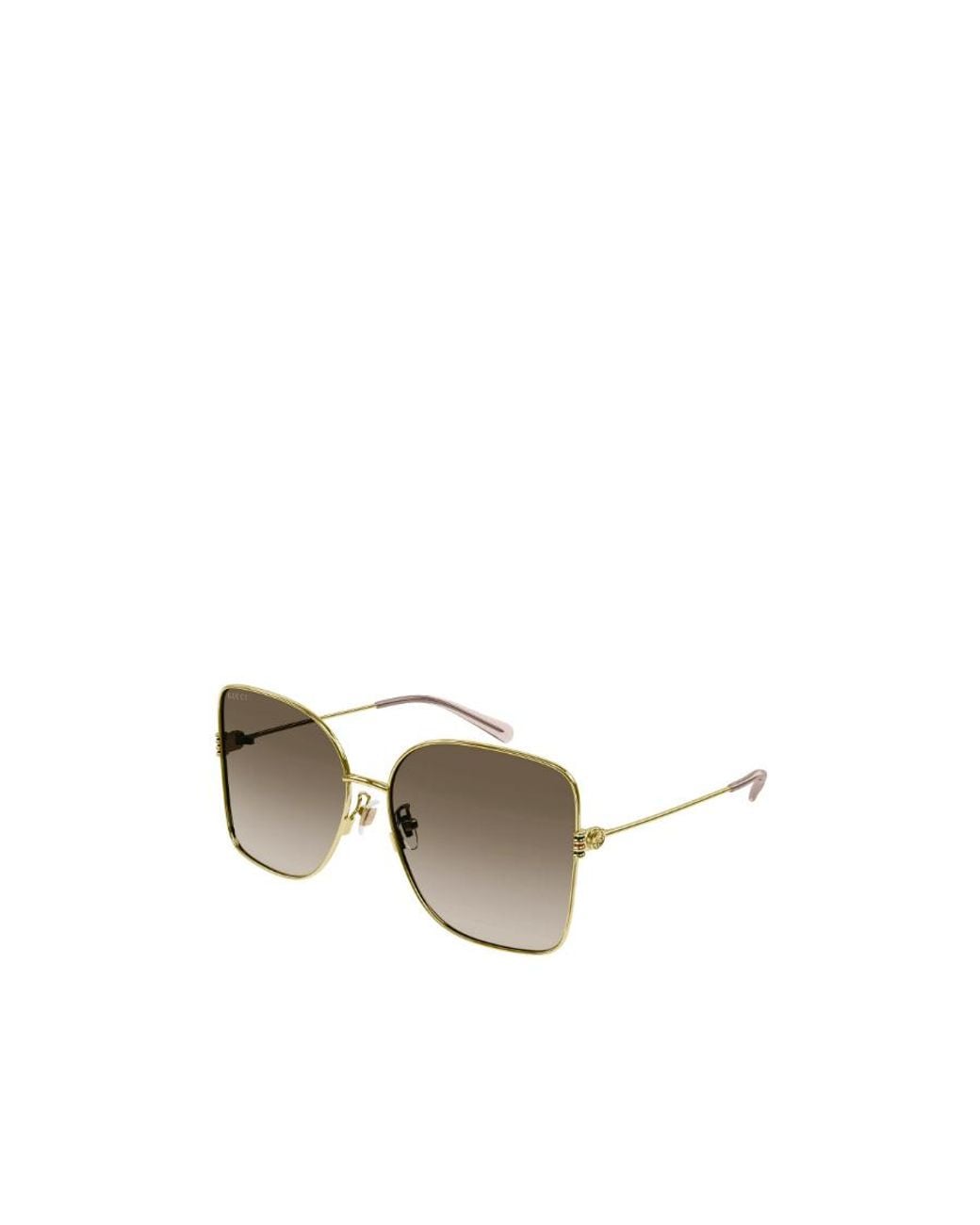 Gucci Metallic Eyewear Square Frame Sunglasses