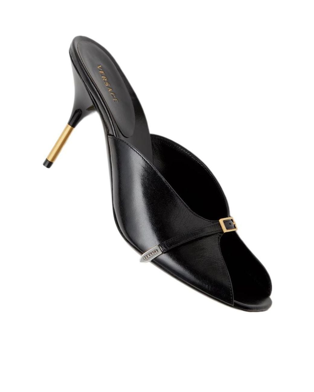 Versace Black Nyx High-Heeled Mules