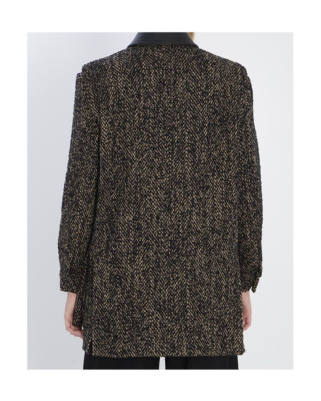 Max Mara Gray Angio Long-Sleeved Jacket