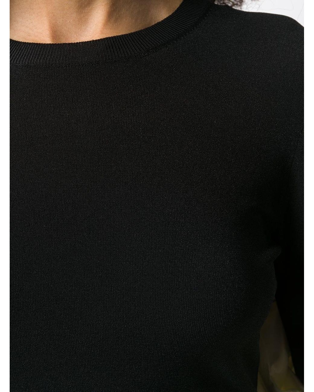 Valentino Blue Frill Sleeve Jumper