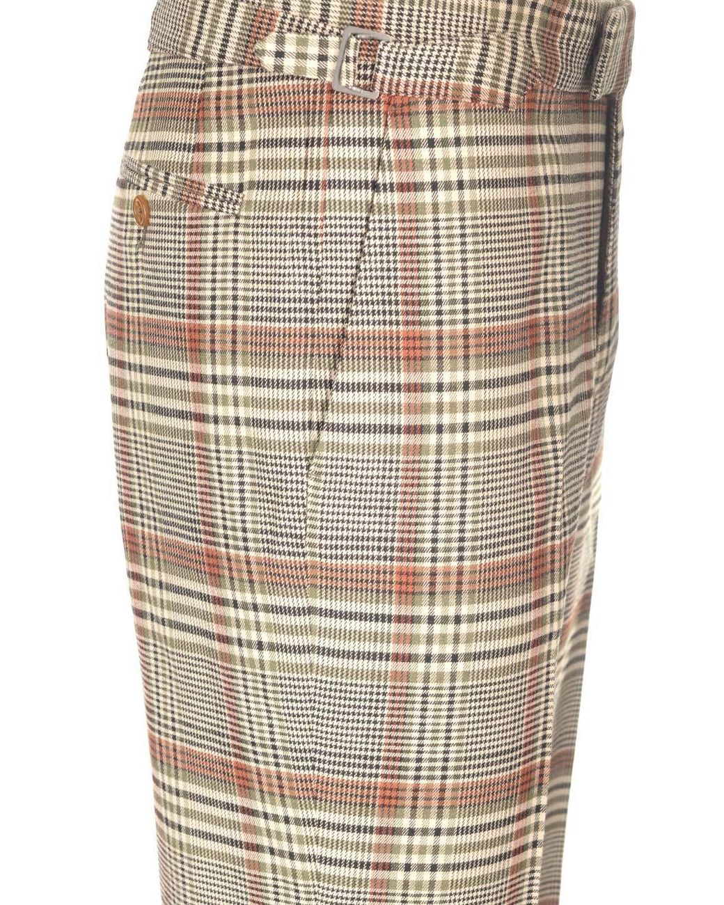 Vivienne Westwood Natural Checked Casual Pants for men