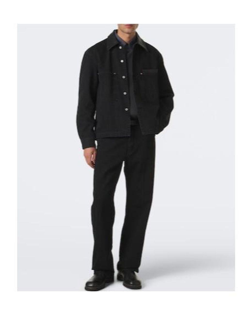 Lemaire Black Straight-Leg Jeans for men
