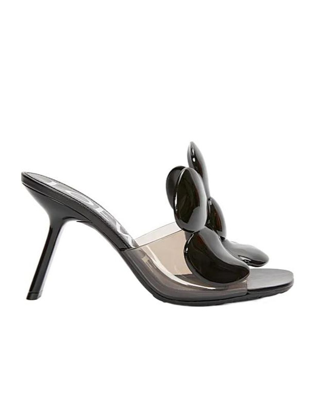 Loewe Black Petal Flower Sandal