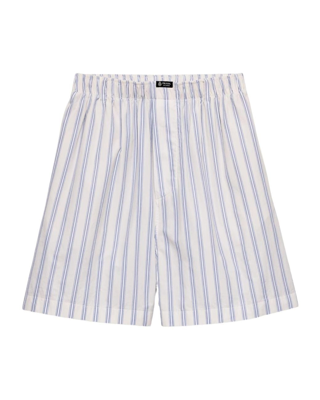 Prada White Poplin Bermudas for men