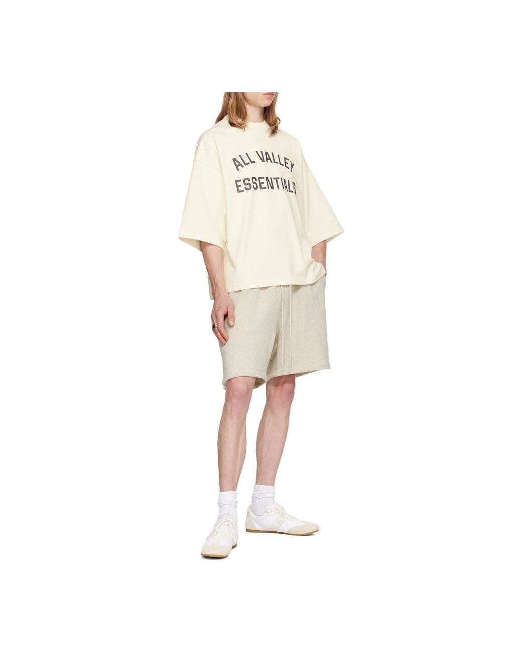 Fear Of God White All Valley Logo T-Shirt for men