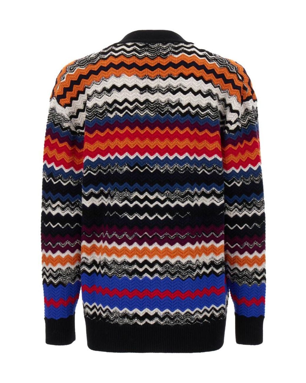 Missoni Blue Missoni Multicolor Knit Cardigan for men
