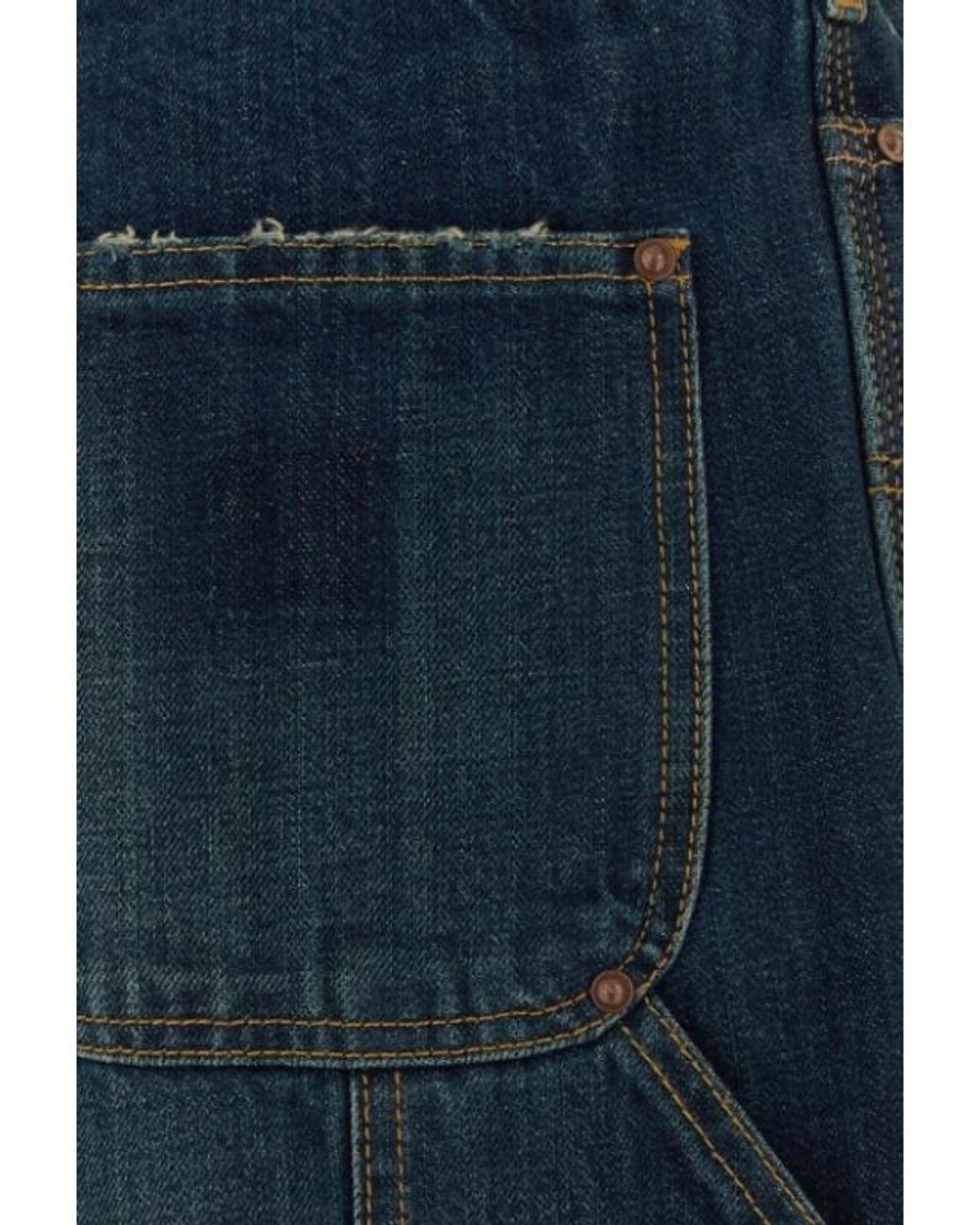Maison Margiela Blue Four Stitches Workwear Jeans
