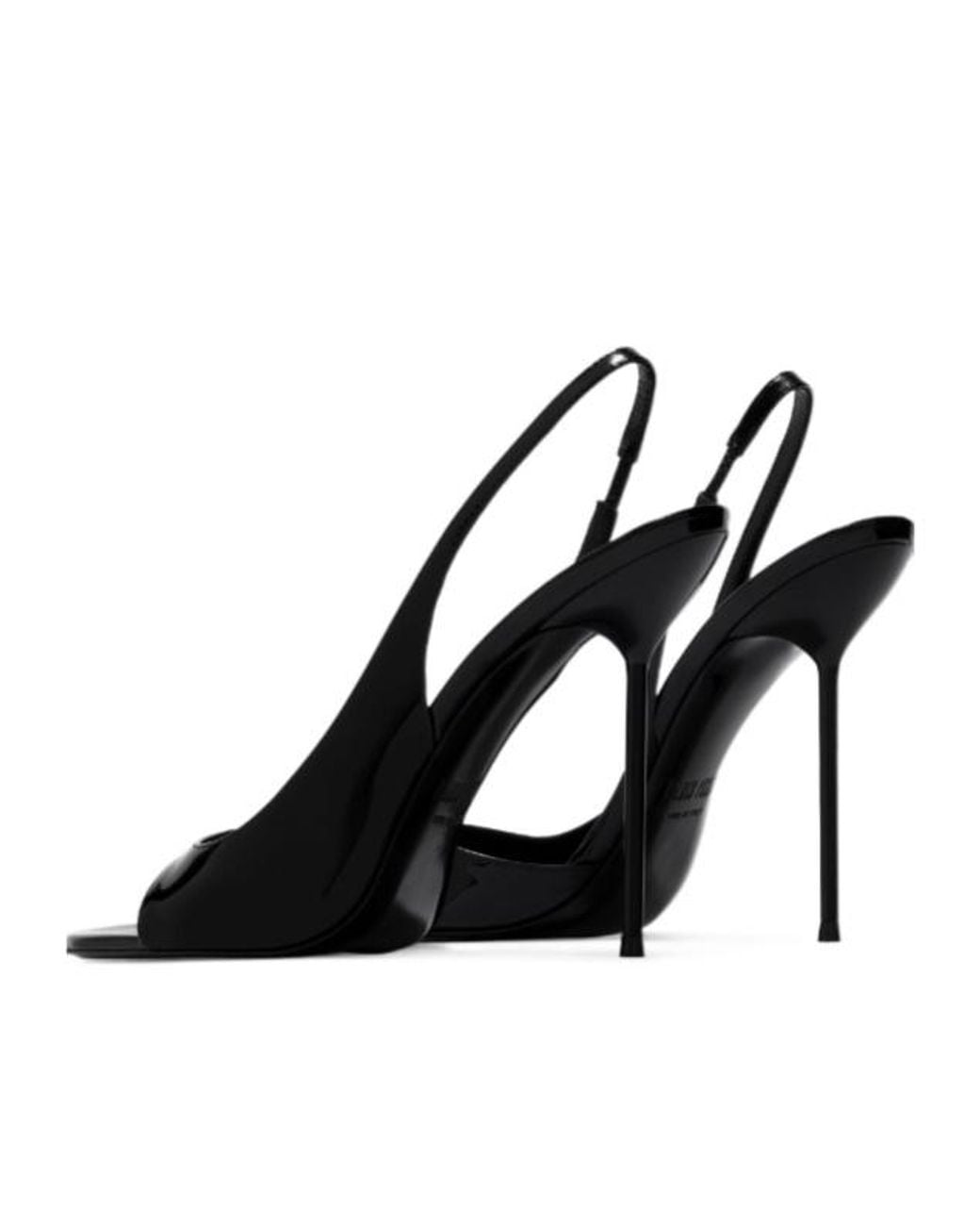 Paris Texas Black Lidia Patent Leather Sandals