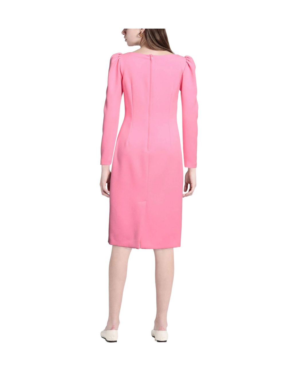 Dolce & Gabbana Pink Solid-Colored Bodycon Dress