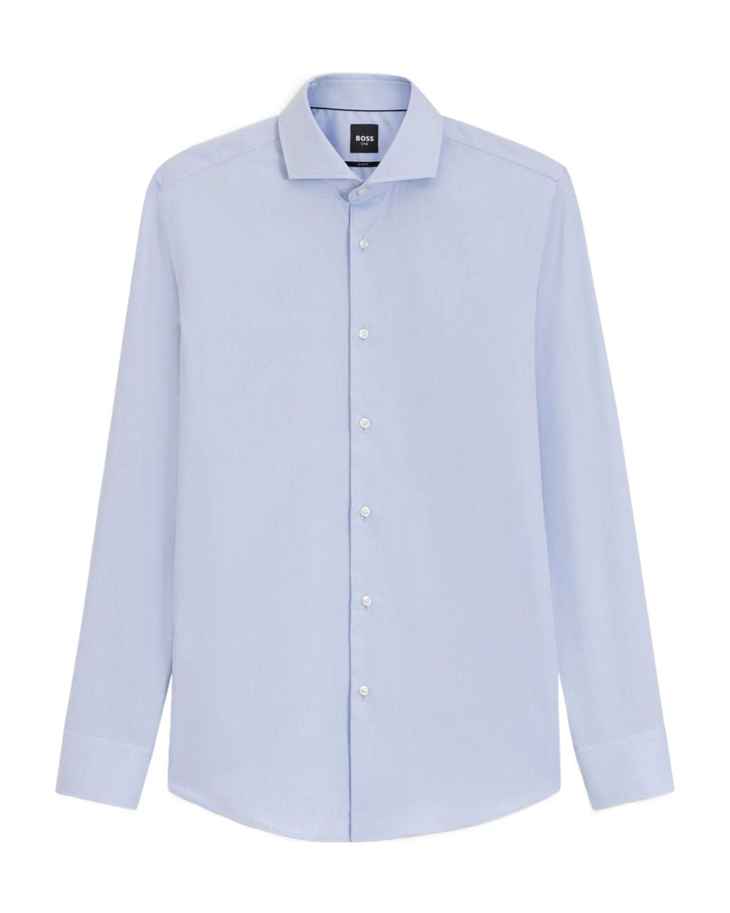 Boss Blue Slim-Fit Cotton Shirt for men