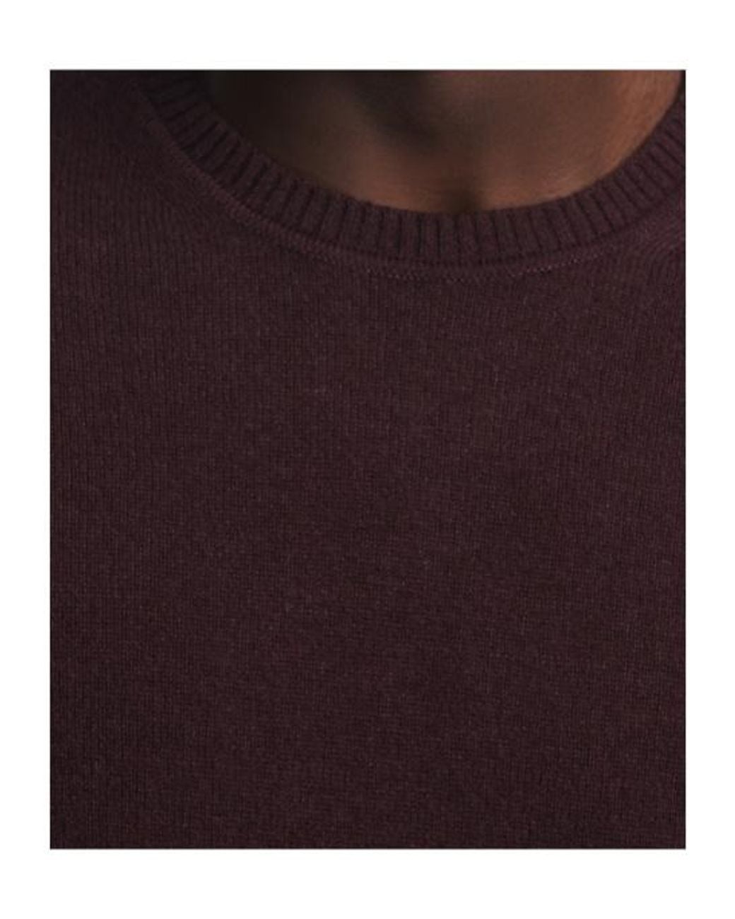 Emporio Armani Purple Crew-Neck Ribbed-Trim Sweater for men