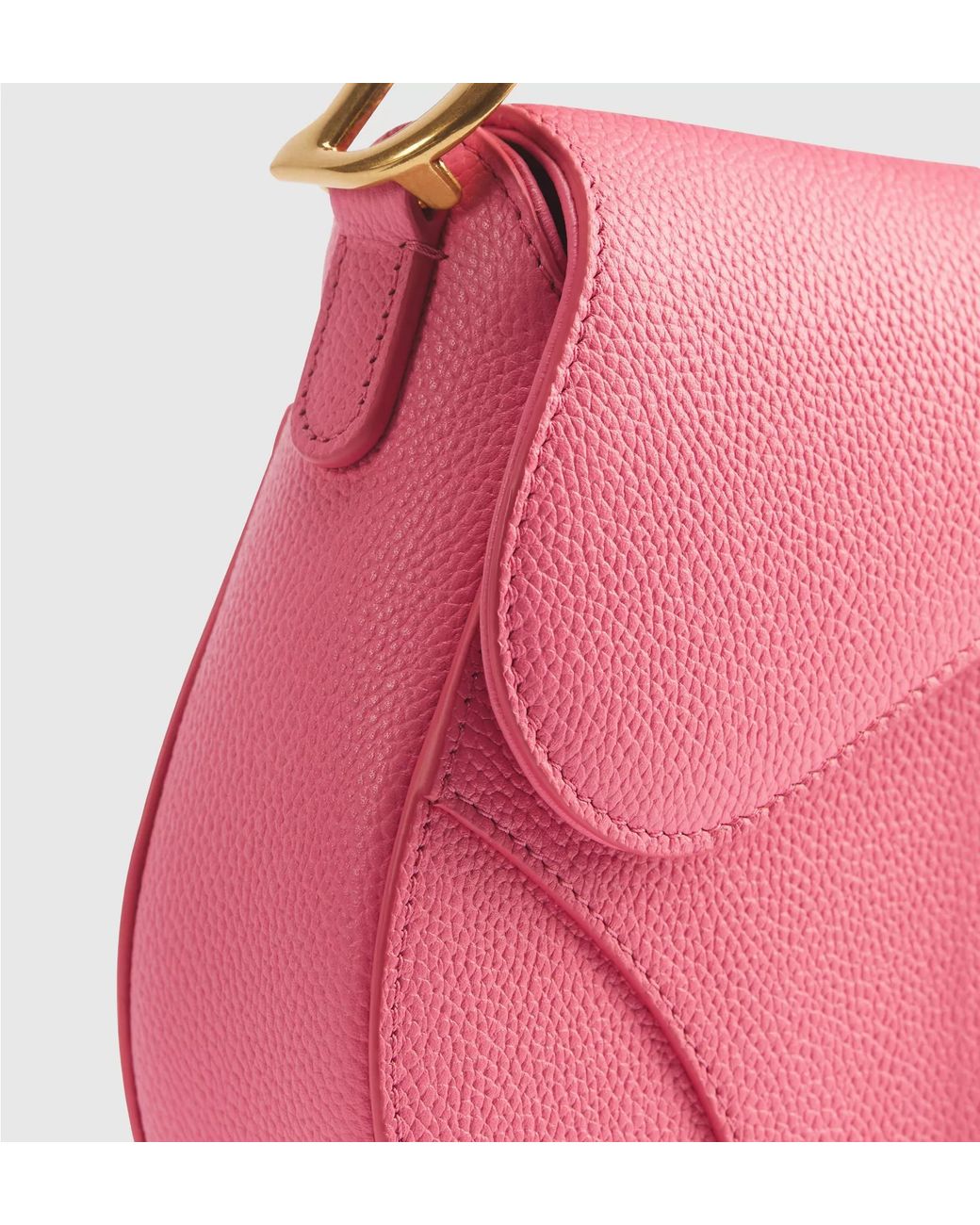 Dior Pink Small Saddle Bag With Strap