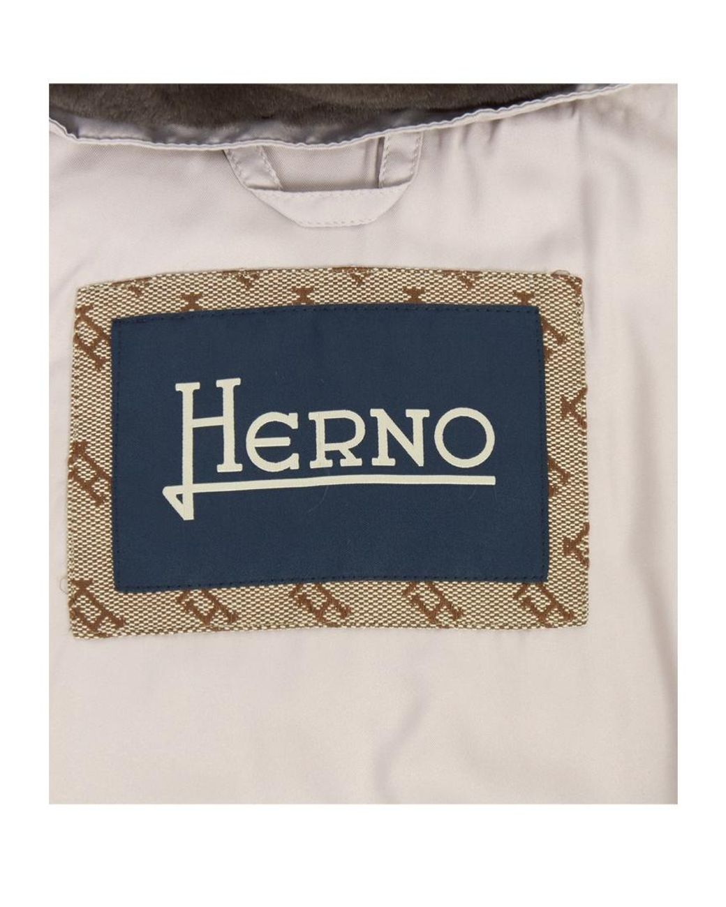 Herno Natural Quilted Hooded Down Jacket for men