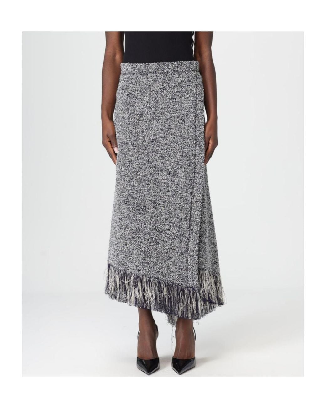 Rabanne Gray Skirt Rabanne