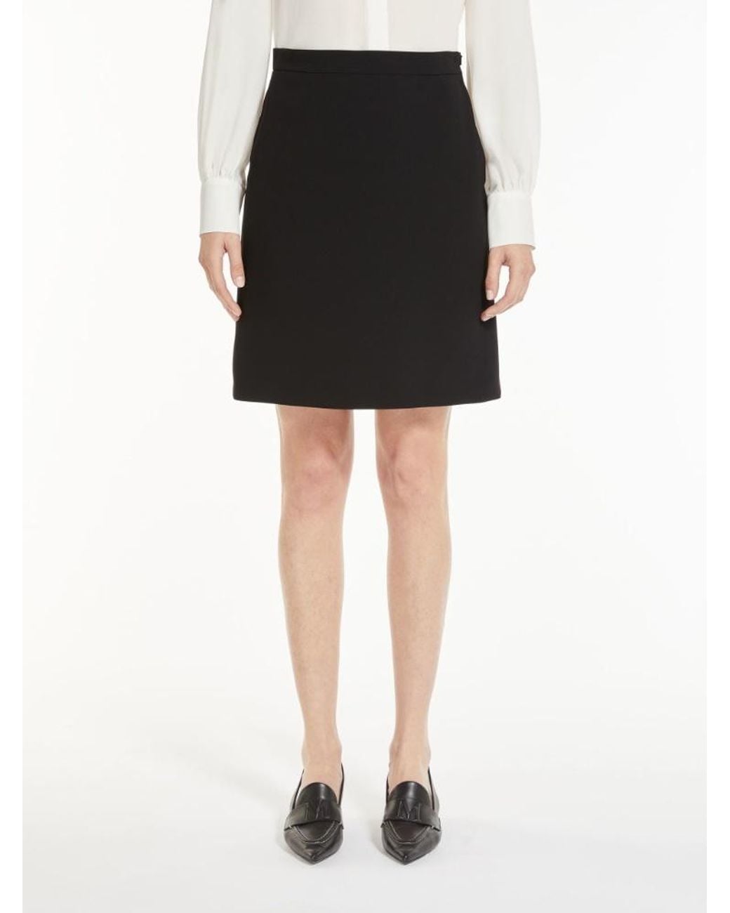 Max Mara Black Calesse High-Waisted Miniskirt